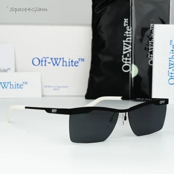 Off-White RIMINI Sunglasses – Black Semi-Rim Frame  | Model OERI095F 1007 Off-White | Accessories | Offwhite Rimini Sunglasses Black  main image 2
